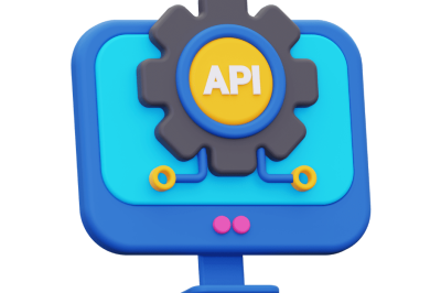 התממשקויות חיצוניות למערכת CRM - גלגל שיניים עם סמל "API", המסמל אינטגרציה בין מערכות באמצעות ממשקים.